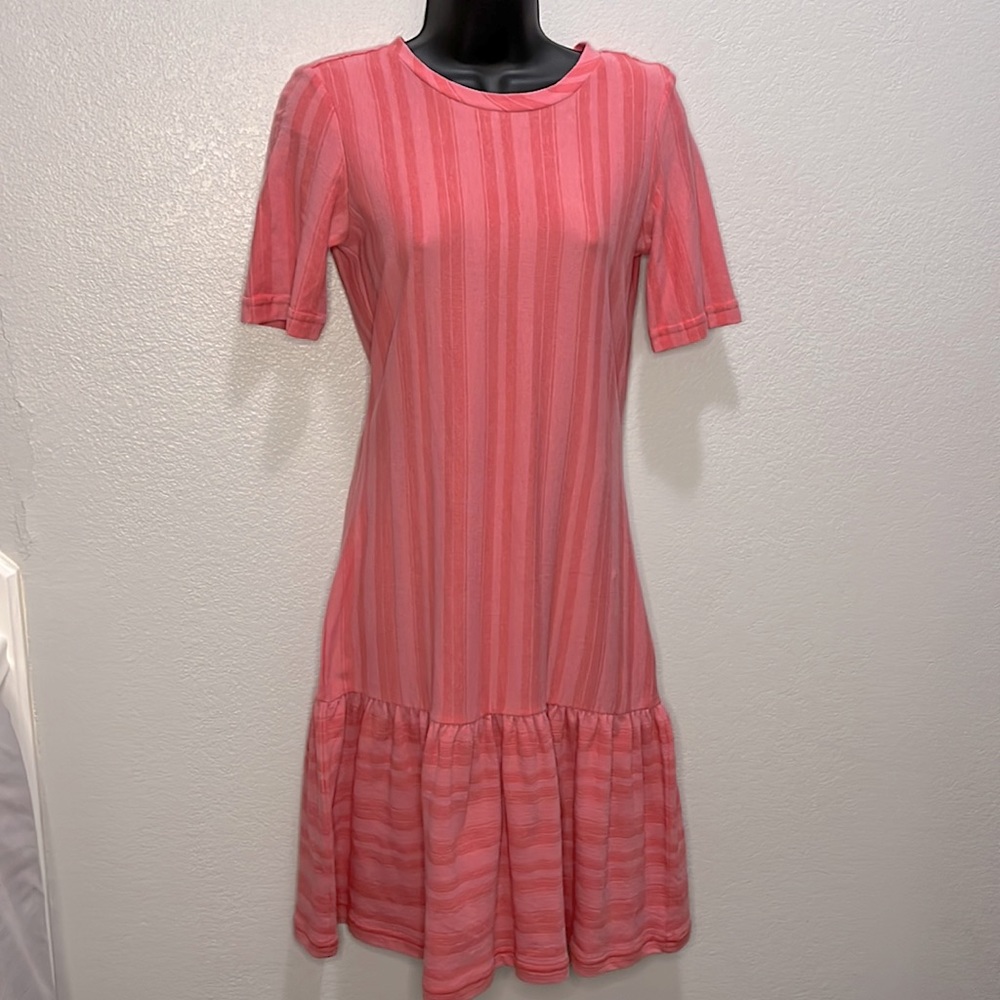 Ella Moss pink/coral Camilla trumpet dress